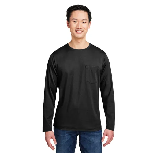 Harriton Unisex Charge Snag And Soil Protect Long-Sleeve T-Shirt M118L. Printing is available for this item.