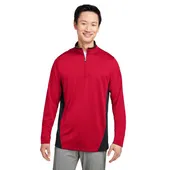 Harriton Men's Flash Snag Protection Plus Il Colorblock Quarter-Zip M786