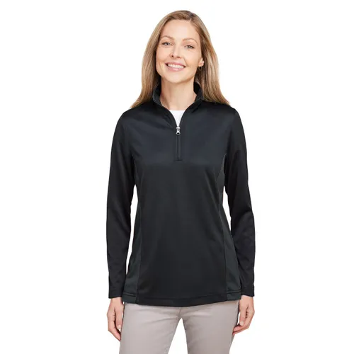 Harriton Ladies' Flash Snag Protection Plus Il Colorblock Quarter-Zip M786W. Decorated in seven days or less.