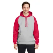 Team 365 Unisex Zone Hydrosport Heavyweight Colorblock Hooded Sweatshirt TT96CB