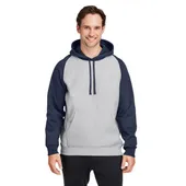 Team 365 Unisex Zone Hydrosport Heavyweight Colorblock Hooded Sweatshirt TT96CB