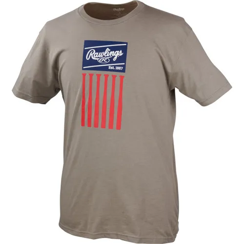 Rawlings Adult Rawlings Bat Flag T-Shirt TFLT