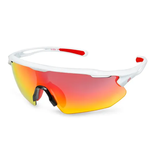 Nordik Aksel Black Red Cycling/Running Sunglasses N-502-W600D. Free shipping.  Some exclusions apply.