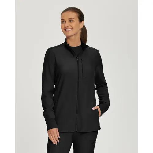 Landau Forward Women's Warm-Up Scrub Jacket LJ700. Embroidery is available on this item.