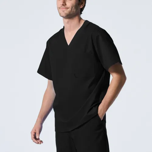 Landau Proflex Men's Medical Scrubs Shirt LT108. Embroidery is available on this item.