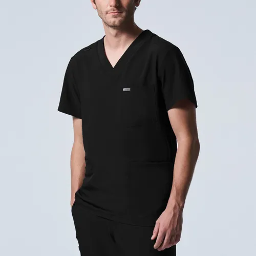 Landau Forward Men's Medical Scrubs Shirt LT110. Embroidery is available on this item.