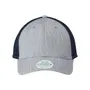 HEATHER GREY/ NAVY