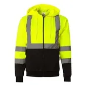 Kishigo Hi-Vis Full-Zip Hooded Sweatshirt KIS-JS102-103