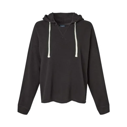 Mv Sport Women's Angel Fleece Crop Hooded Sweatshirt MV-W23101. Decorated in seven days or less.