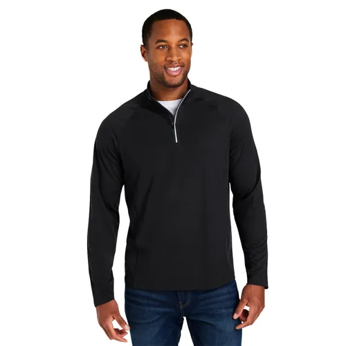 Core365 Men's Origin Performance Pique Quarter-Zip Jacket CE418. Decorated in seven days or less.