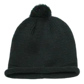 Decky Solid Rollup Beanie W/Pompom 611A