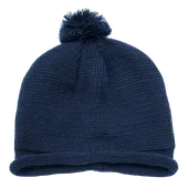 Decky Solid Rollup Beanie W/Pompom 611A