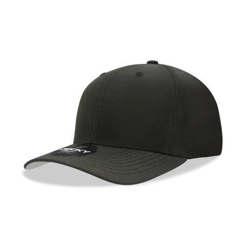 Decky 6 Panel Mid Profile Structured Performance Cap 6222. Embroidery is available on this item.