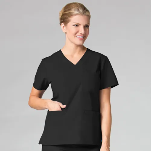 Core Curved V-Neck Top 1626