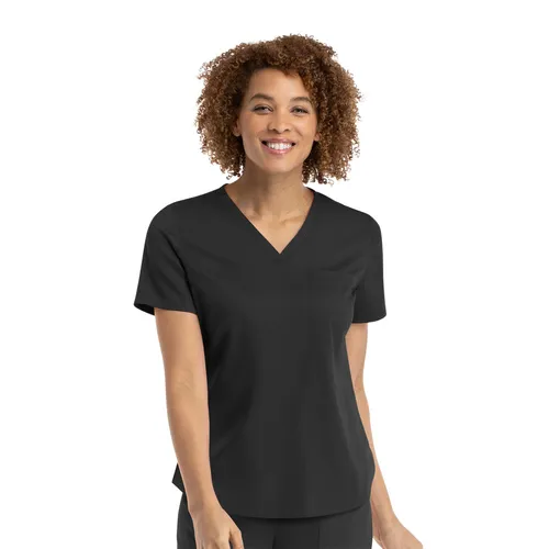Matrix Women's Tuckable V Neck Top 3503. Embroidery is available on this item.