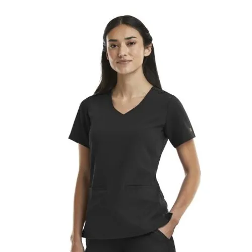 Matrix Pro Womens Curved V-Neck Top 3903. Embroidery is available on this item.