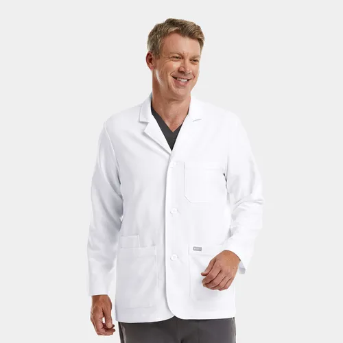 Momentum Lab Coats Men Consultation Lab Coat 5873. Embroidery is available on this item.