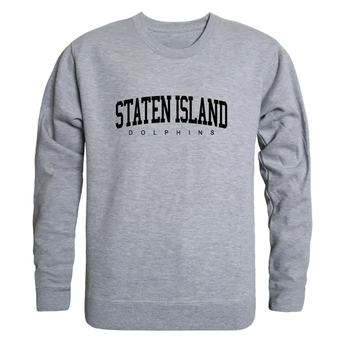 W Republic College Of Staten Island Dolphins Game Day Crewneck 543-676