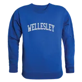 W Republic Wellesley College Blue Arch Crewneck 546-486