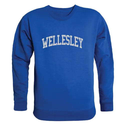 W Republic Wellesley College Blue Arch Crewneck 546-486