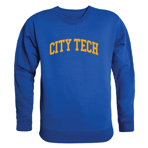 W Republic NY City Tech Yellow Jackets Arch Crewneck 546-664