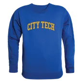 W Republic NY City Tech Yellow Jackets Arch Crewneck 546-664