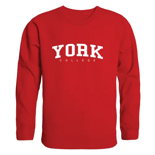 W Republic York College Cardinals Arch Crewneck 546-685