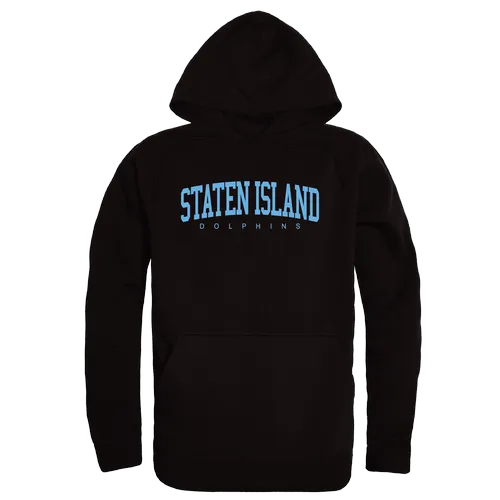 W Republic College Of Staten Island Dolphins College Hoodie 547-676. Decorated in seven days or less.