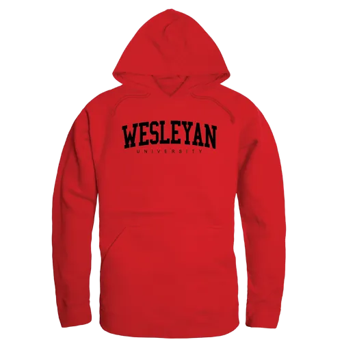 W Republic Wesleyan Cardinals College Hoodie 547-683. Decorated in seven days or less.