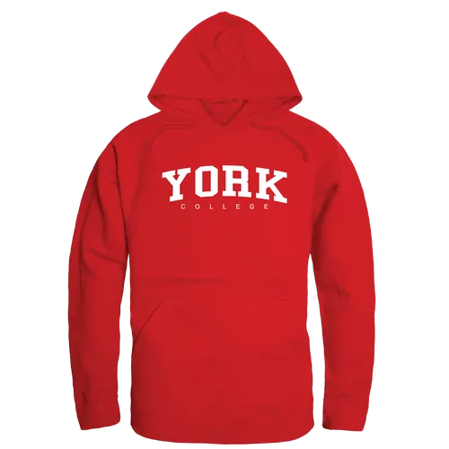 W Republic York College Cardinals College Hoodie 547-685. Decorated in seven days or less.