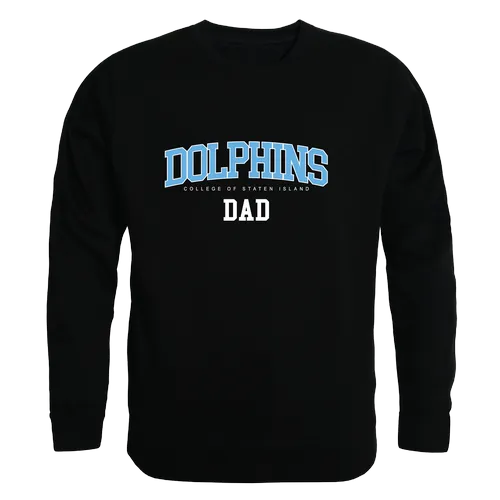 W Republic College Of Staten Island Dolphins Dad Crewneck 562-676