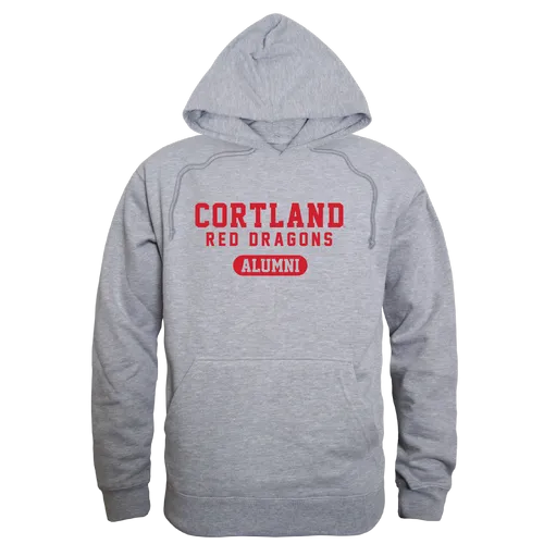 W Republic SUNY Cortland Red Dragons Alumni Hoodie 561-712. Decorated in seven days or less.