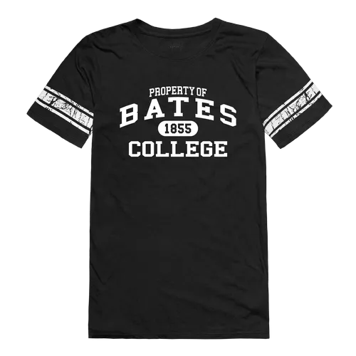 W Republic Bates College Bobcats Women's Property Football Tee 533-615
