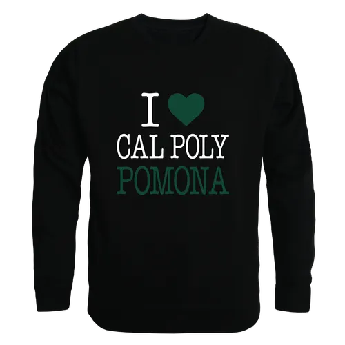 W Republic Cal Poly Pomona Broncos I Love Crewneck 552-201