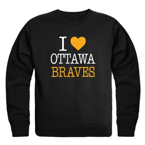 W Republic Ottawa Braves I Love Crewneck 552-253