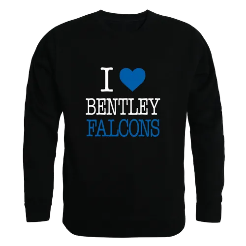 W Republic Bentley University Falcons I Love Crewneck 552-483