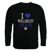 W Republic Wellesley College Blue I Love Crewneck 552-486