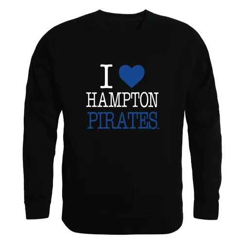 W Republic Hampton University Pirates I Love Crewneck 552-489