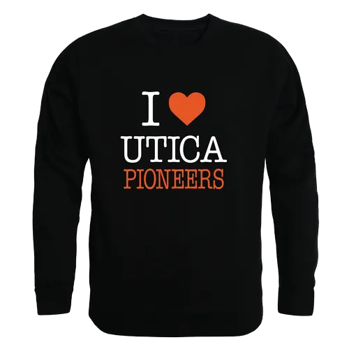 W Republic Utica College Pioneers I Love Crewneck 552-492