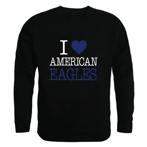 W Republic American University Eagles I Love Crewneck 552-498