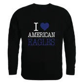 W Republic American University Eagles I Love Crewneck 552-498