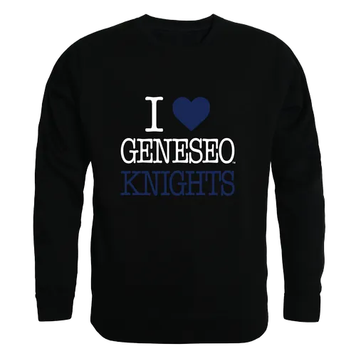 W Republic SUNY Geneseo Knights I Love Crewneck 552-520