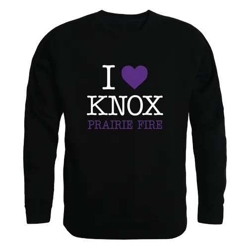 W Republic Knox College Prairie Fire I Love Crewneck 552-527