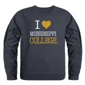 W Republic Mississippi College Choctaws I Love Crewneck 552-544