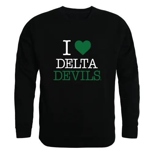 W Republic Mississippi Valley State Delta Devils & Devilettes I Love Crewneck 552-545