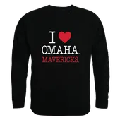 W Republic U Of Nebraska Omaha Mavericks I Love Crewneck 552-552