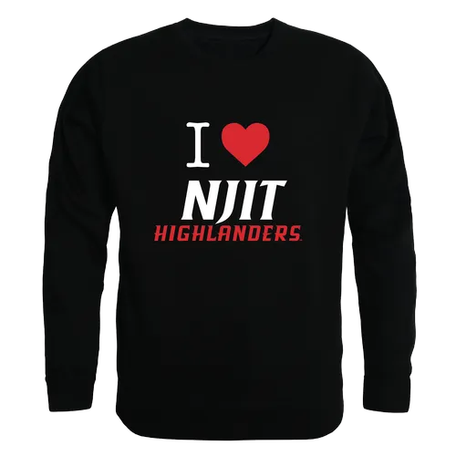 W Republic NJIT Highlanders I Love Crewneck 552-555