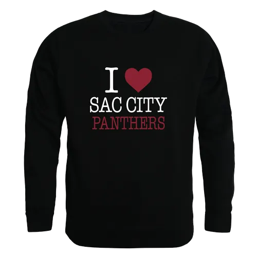 W Republic Sacramento City Panthers I Love Crewneck 552-578