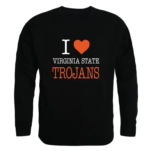 W Republic Virginia State Trojans I Love Crewneck 552-600