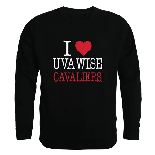 W Republic UVA Wise Cavaliers I Love Crewneck 552-601